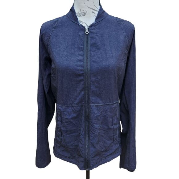 Lululemon Fast Track Reversible Zip-up Jacket Black White Women's size 6‎ - Picture 4 of 15